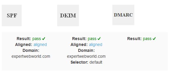 pass spf dkim dmarc email records