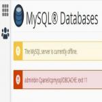 Solved MySQL / MariaDB server is currently offline Cpanel DBCACHE 11 Problem
