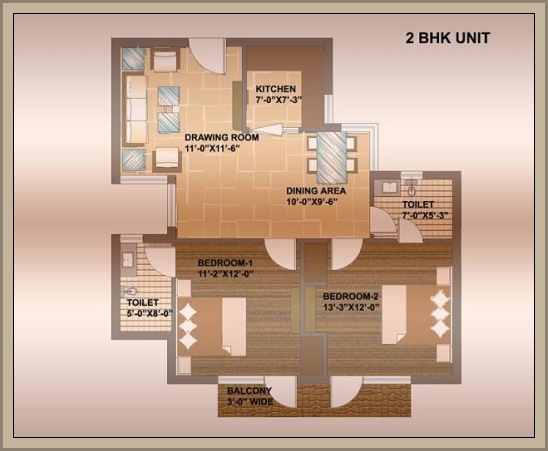 2 bhk of bhiwadi flat